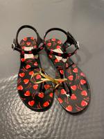 Love Moschino Sandalen schwarz rote Herzen Damen gr 39 Hannover - Vahrenwald-List Vorschau