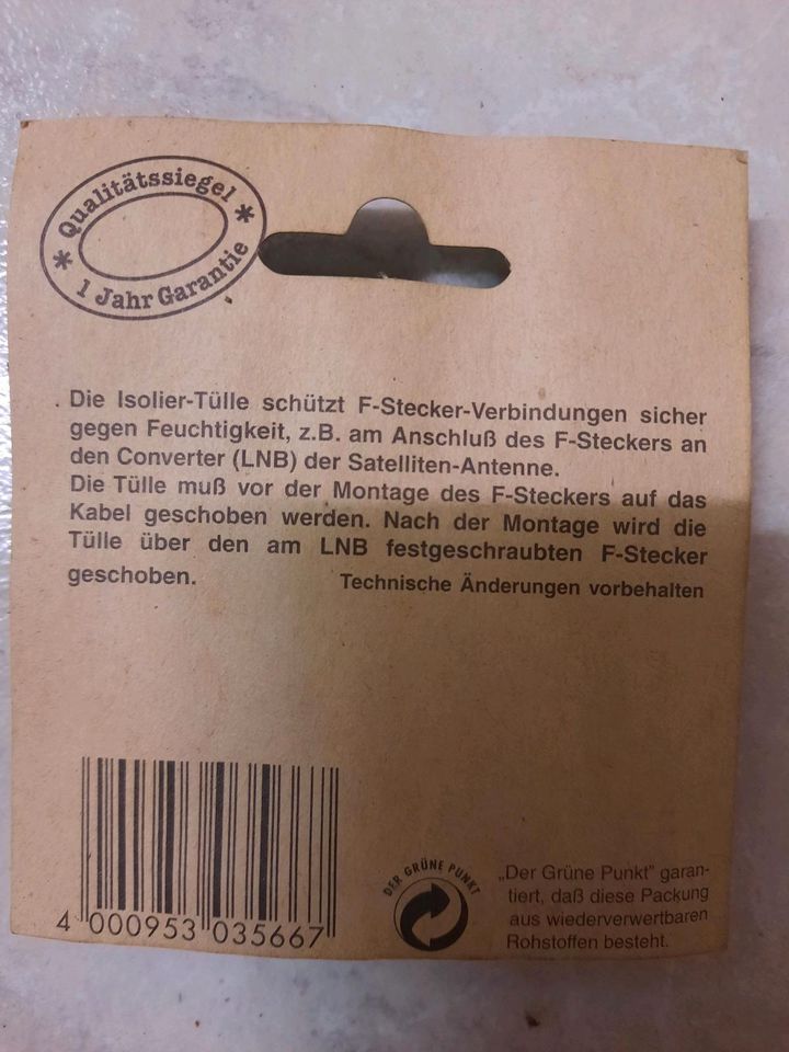 Neu: F- Stecker- Isolierung in Reilingen