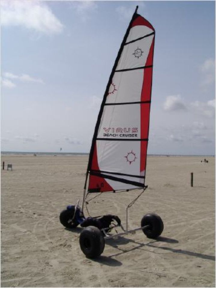 Strandsegler VIRUS mit 2 BloKart-Segeln+1 Kite(NP 2.750 o. Segel) in Stolberg (Rhld)