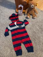Anzug Overall Einteiler Romper Jumpsuit blau rot gestreift Gr. 56 Ludwigslust - Landkreis - Dömitz Vorschau