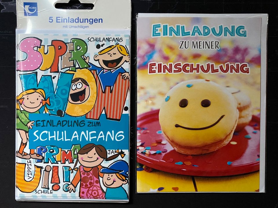 6 Einladungs-Karten zur Einschulung NEU in Müden