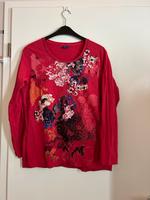 Pullover Gr. XXL in rot mit Blumenprint und Ziersteinen v. CECIL Bayern - Geretsried Vorschau