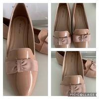 Wunderschöne zarte Ballerinas Halbschuhe nude lack spitz Schleife Bayern - Baar-Ebenhausen Vorschau