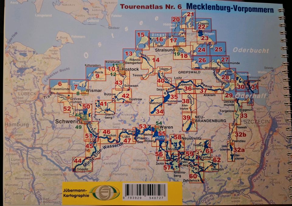 Wassersport-/Radwanderatlas Mecklenburg-Vorpommern in Zarrentin