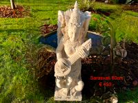 Sarasvati Sandstein Göttin Teichfigur Hanuman Ganesha Gartenfigur Essen - Essen-Werden Vorschau