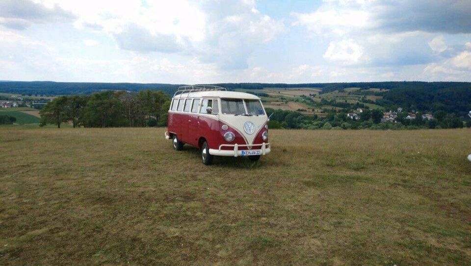 Hochzeitsauto T1 mieten VW Bulli Oldtimer Brautauto Rot in Herrngiersdorf