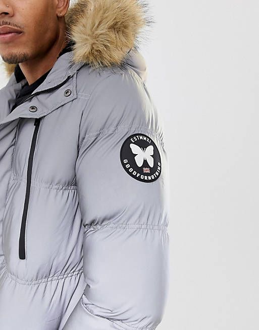 ⭐Good for Nothing - Jacke Parka - reflektierend / silber grau (L) in Lingen (Ems)