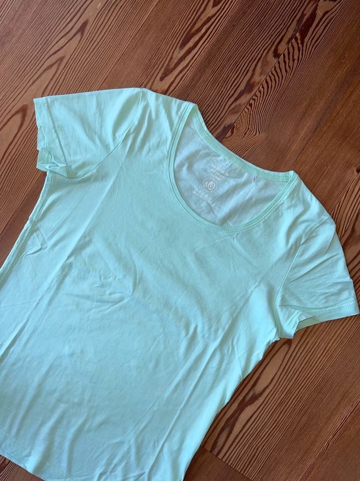 S.Oliver Basic Shirt T-Shirt Gr. 34 S mint grün wNEU 1x getragen in Ottenhofen