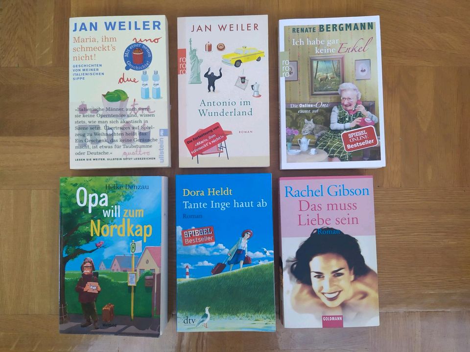 6 x Sommerlektüre - Weiler Bergmann Heldt Gibson - Bücher-Paket in Dischingen