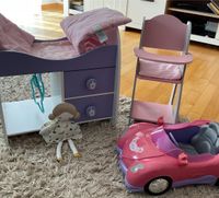 Baby Born Bett,Hochstuhl und Auto Brandenburg - Nuthetal Vorschau