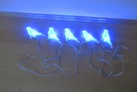 IKEA Vogel-Lichterkette blaue LEDs mit Wandbefästigung Nürnberg (Mittelfr) - Nordstadt Vorschau