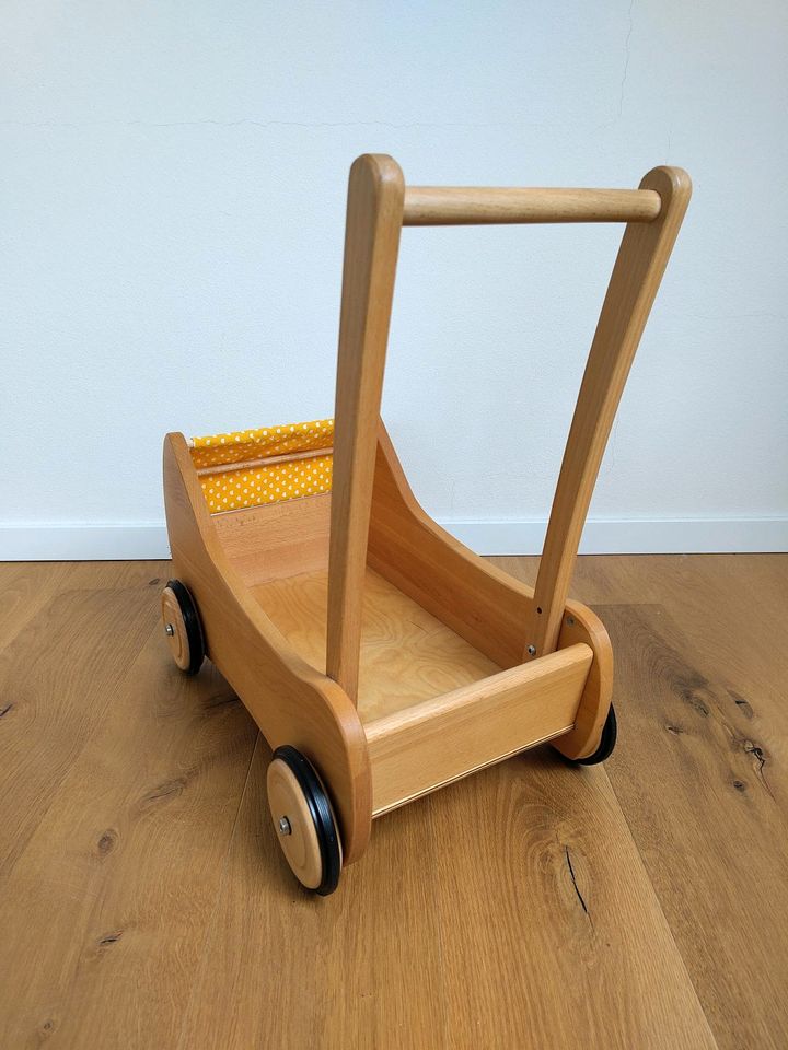 Verneuer Holz Puppenwagen Lauflernwagen Natur in Elsterheide