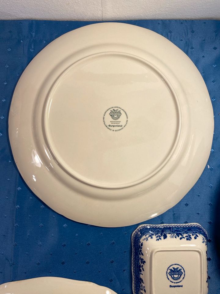 Tortenplatte Villeroy & Boch Burgenland blau makellos in Trier