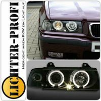 Angel Eyes Scheinwerfer in schwarz für BMW E36 Limo Touring Hessen - Calden Vorschau