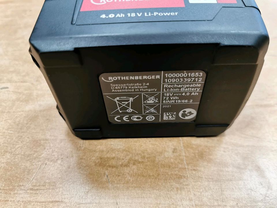 Rothenberger CAS Akku 18V Li-Power 4 Ah NEU NEU NEU in Berlin