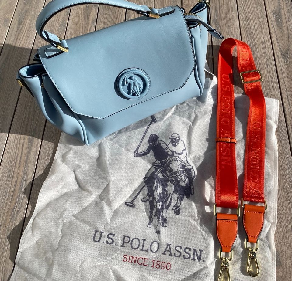 U.S. Polo Assn. Handtasche hellblau in Marxzell