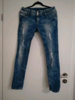 Denim jeans bleached Damen Größe XL 42 Low waist Hessen - Allendorf Vorschau