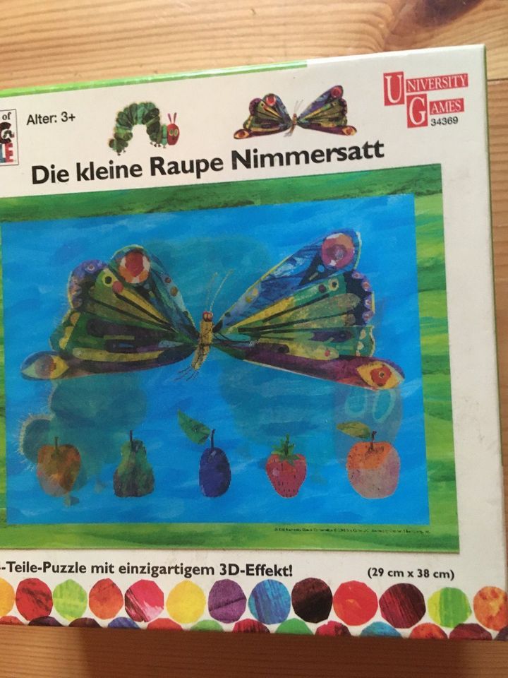 24 Teile-Puzzle, Die kleine Raupe Nimmersatt, 3-D-Effekt in Berlin