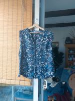 Bluse, Kurzarm, edc, 2XL, Blau, Sternchen Düsseldorf - Benrath Vorschau