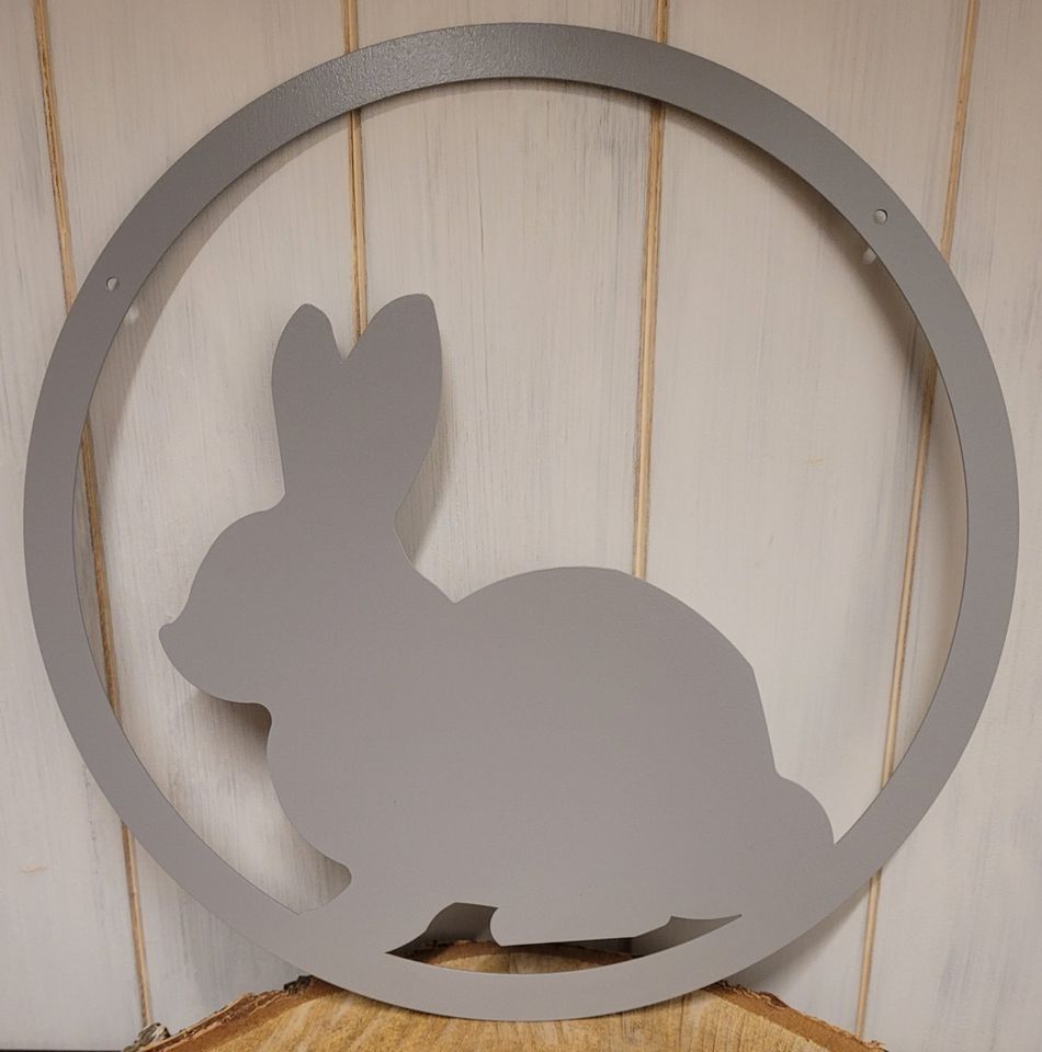 Hase Ostern Dekoration Metall Farbe Tier Frühling Kaninchen Ring in Eltmann