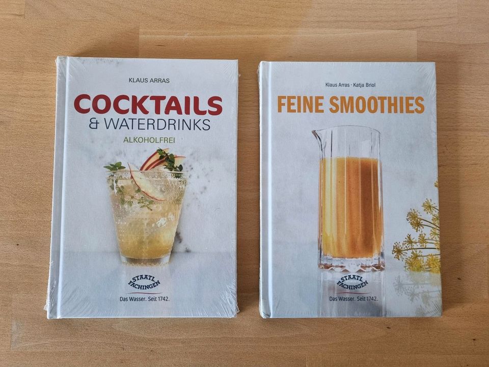 Rezeptbücher, 2 Stück, Smoothies, Cocktails, Waterdrinks in Rödermark