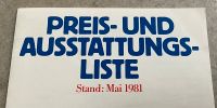 Original DATSUN Preisliste und Ausstattungsliste Mai 1981 Nordrhein-Westfalen - Alfter Vorschau