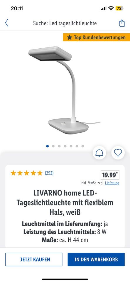 LIVARNO LED- Tageslichtleuchte NEU in Osnabrück