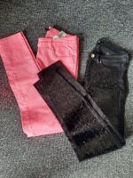 H&M SET 2-teiliges Gr.36 Hose Schwarz mit Pailletten und Rosa NEU Düsseldorf - Eller Vorschau