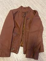 Lederjacke Jacke echt Leder braun Vintage Look Gr. 44 B.C Bayern - Olching Vorschau