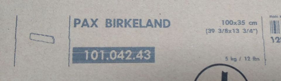 Ikea Pax Birkeland Front (OVP) für 100er Schublade, alte Version in Brennberg