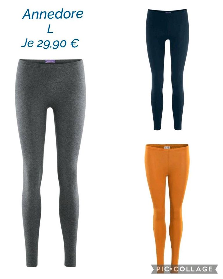 Bio Baumwolle Leggings u. Relax Hosen in L, Versandfrei in Burgstädt