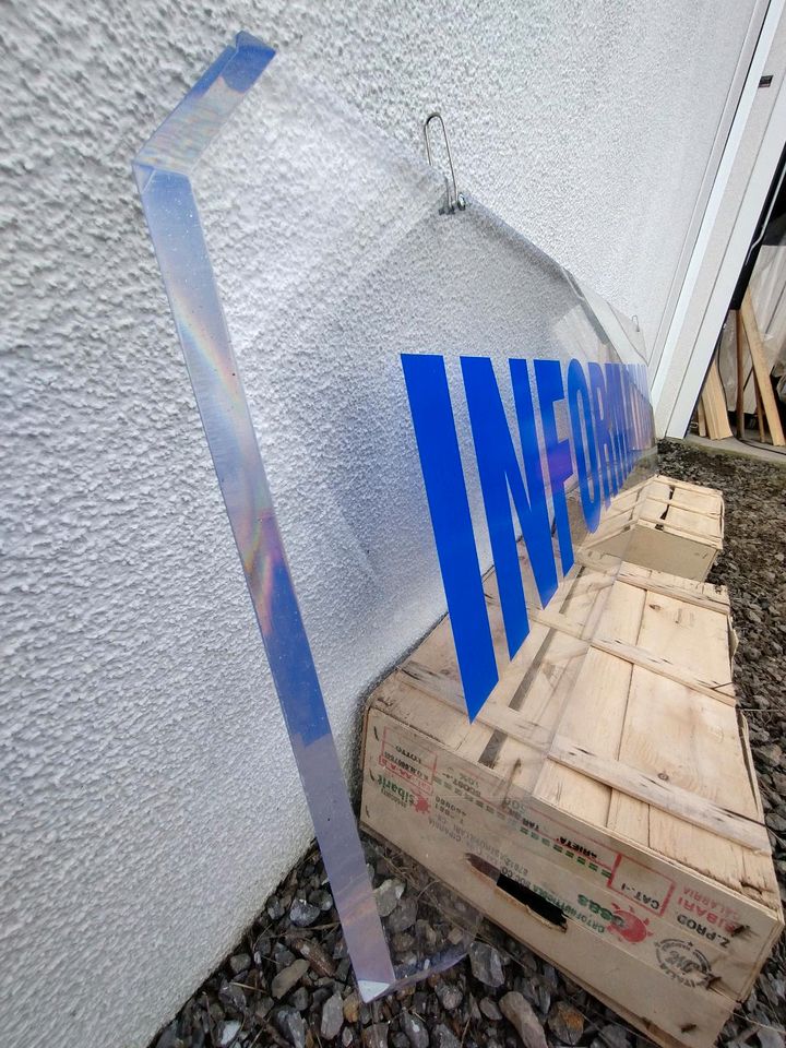 Modernes, hochwertiges Schild "Information" - NEUWERTIG in Felsberg