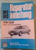 VW Golf Diesel 842/843, Reparaturanleitung Thüringen - Weimar Vorschau