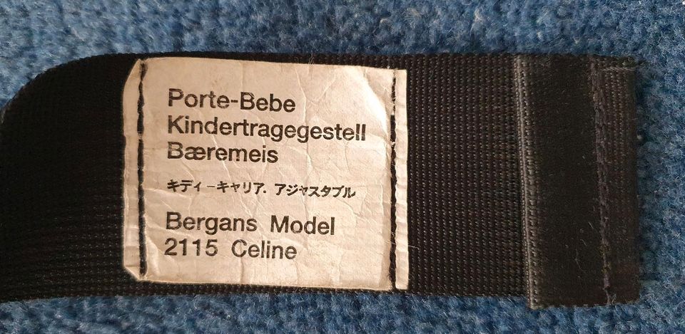 BERGANS OF NORWAY Kinderkraxe Kindertrage Trage Celine in Hannover -  Südstadt-Bult | eBay Kleinanzeigen ist jetzt Kleinanzeigen