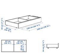 Bettkasten mit Rollen / Unterbett Schublade IKEA SONGESAND München - Bogenhausen Vorschau