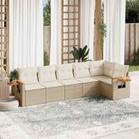 6-tlg. Garten-Sofagarnitur mit Kissen Beige Poly Rattan Couch Hessen - Weilburg Vorschau