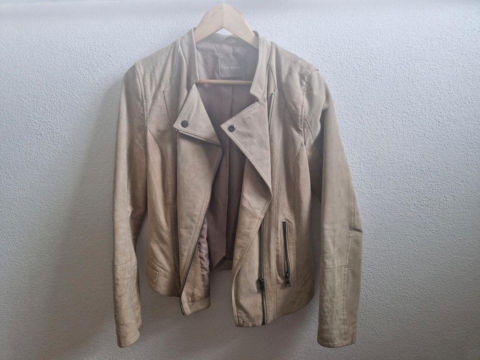 Wildlederjacke beige in Markt Rettenbach