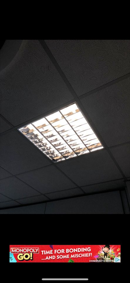 Deckenlampe Leuchtstoffröhrenu Deckenrasterleuchte LED möglich in Dülmen