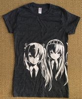 Manga Girl Anime T-Shirt Gildan softstyle neuwertig S grau Schwerin - Schelfstadt Vorschau