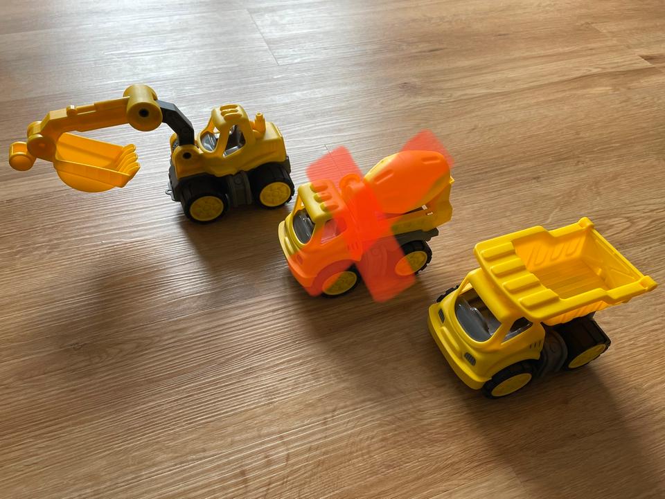 Neu Set Powerworker Baustellenfahrzeuge Mini Bagger Kipplaster in Hunsrück