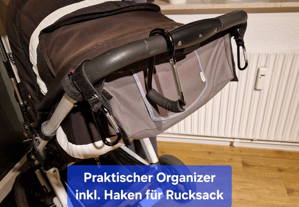 Kinderwagen ABC 6S TURBO mit viel Zubehör in Altenholz