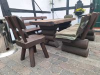 Rustikale Sitzgarnitur (Gartenmöbel, Bank, Stühle, Gartentisch) Nordrhein-Westfalen - Hamm Vorschau