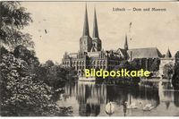 Bildpostkarte AK Lübeck 1932 Dom Museum Schwäne nach Elend Harz Niedersachsen - Braunschweig Vorschau