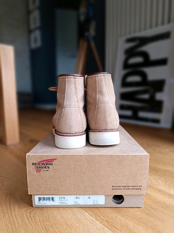 Red Wing 3376, US 8,5 / 39, Sand Mohave, roughout leather, in St. Wendel