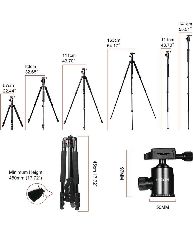 professionelles Stativ Fotostativ 165 cm Kamerastativ Kamera in Lichtenfels