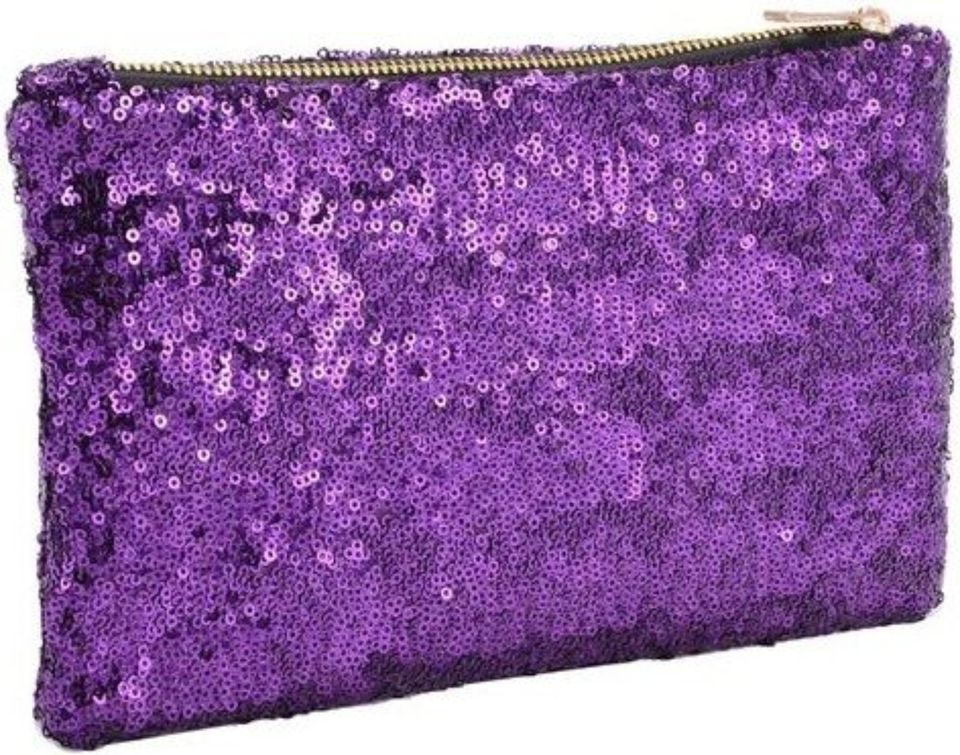 Pailletten Sparkle Clutch Tasche Bag Tote Gold Zar in Bramsche