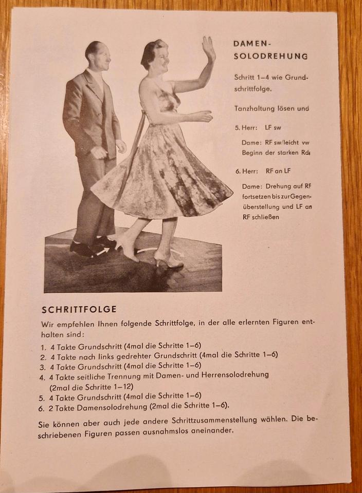 Tanzen möchte ich - Tanzanleitung (1958) Elfriede und Werner Graf in Kesselsdorf