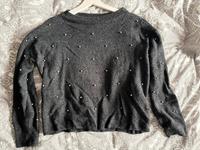H&M Pullover Gr. XS Grau Perlen top Zustand! Bayern - Schwarzenbruck Vorschau