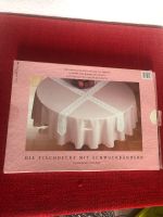Vintage Tischdecke Rund rosa weiß neu Niedersachsen - Wilhelmshaven Vorschau