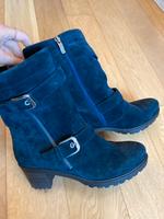 Dunkelblaue Wildleder Stiefeletten 40 Hessen - Nauheim Vorschau